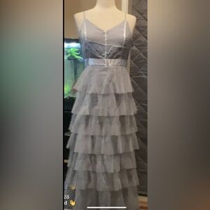 Spaghetti Strap Lace Dress small